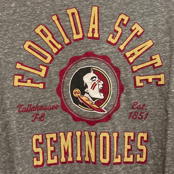 FSU Florida State University Seminoles Pressbox by Royce Apparel Women's Tee, L - Picture 2 of 2